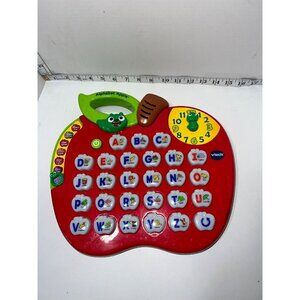 Vtech Light Up Alphabet Apple Learning Music Educational Toy Tested works